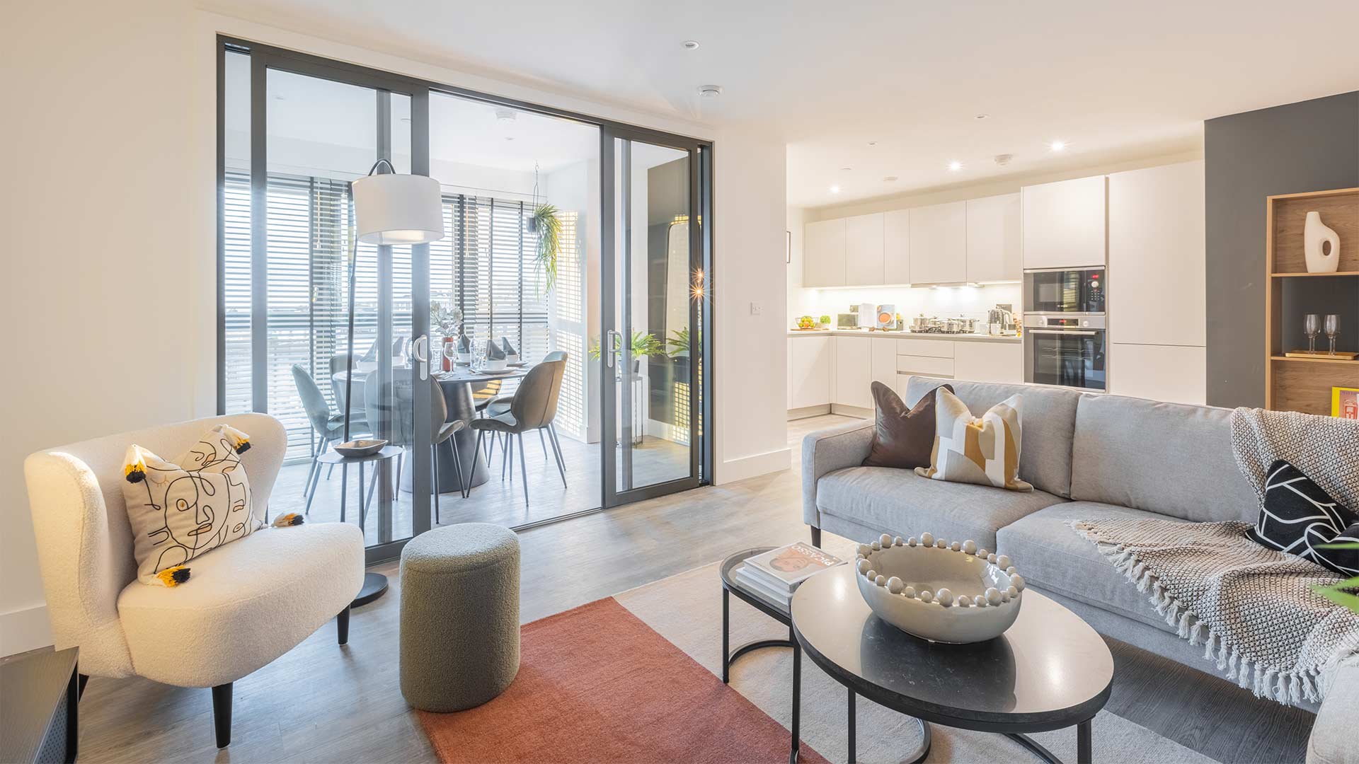 London Square Croydon living room