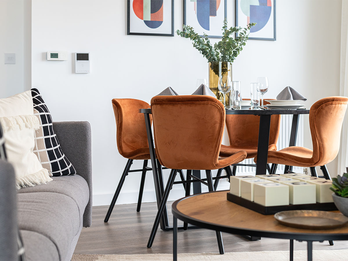 Investor furniture package installed at Hendon Waterside, London