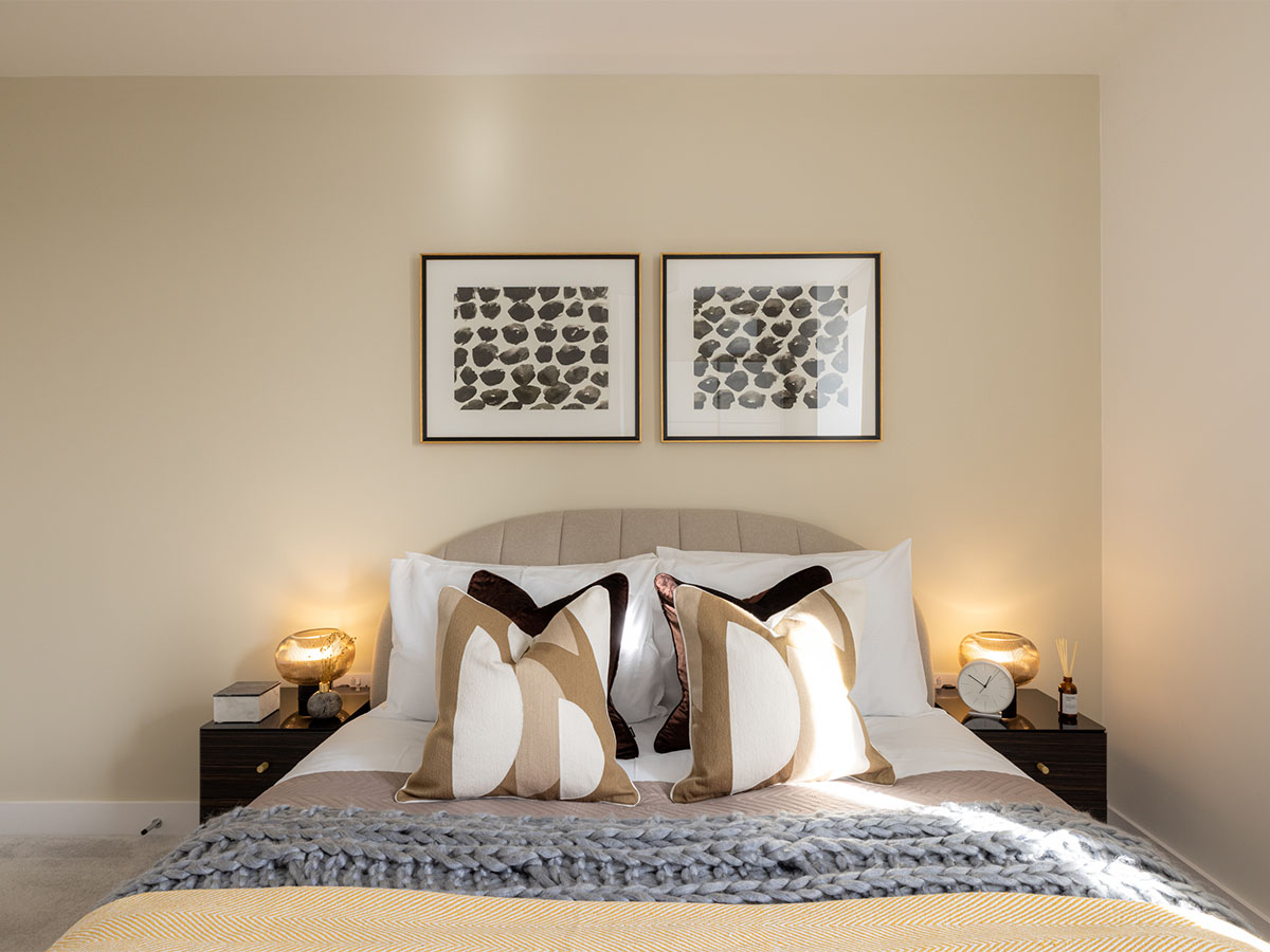 modern bedroom with neutral tones square roots at square roots