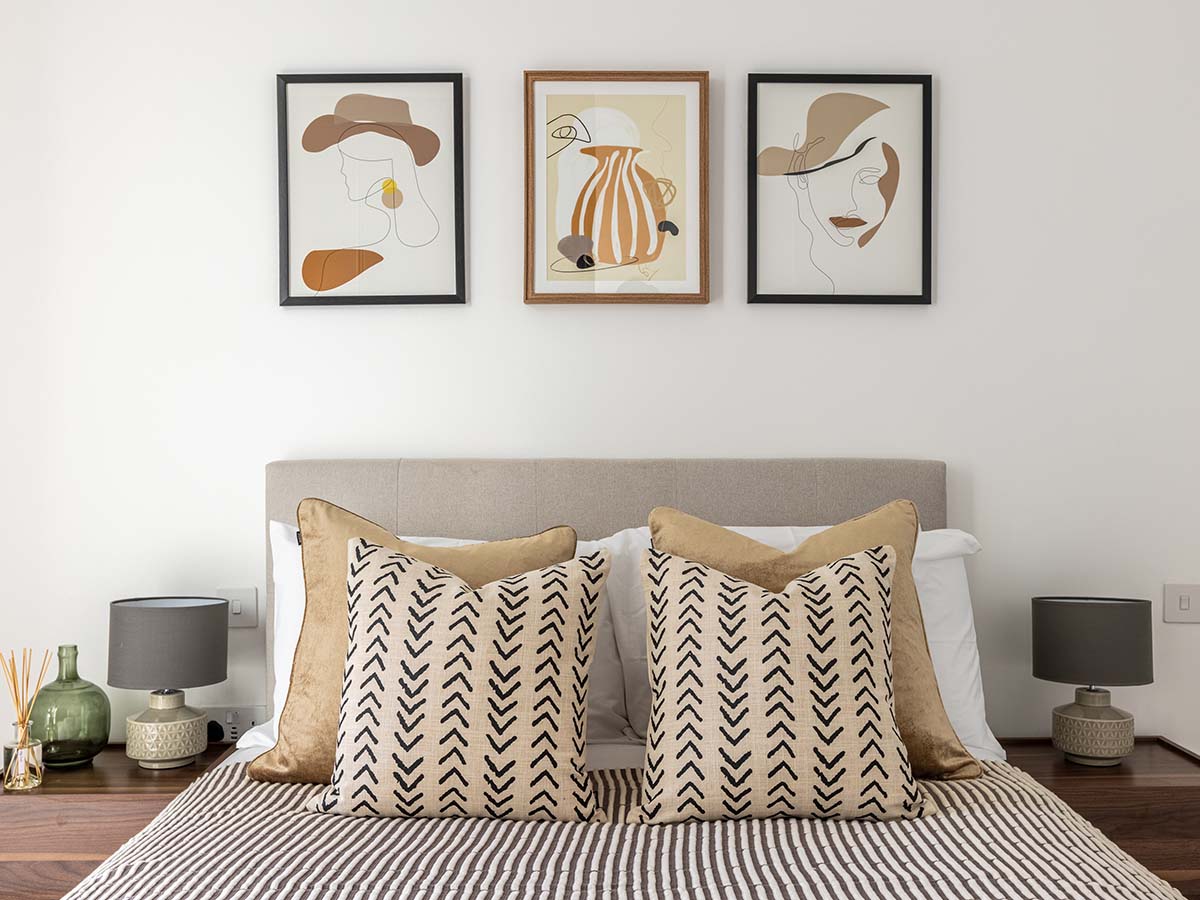 Modern Postmark bedroom with natural light and clean design