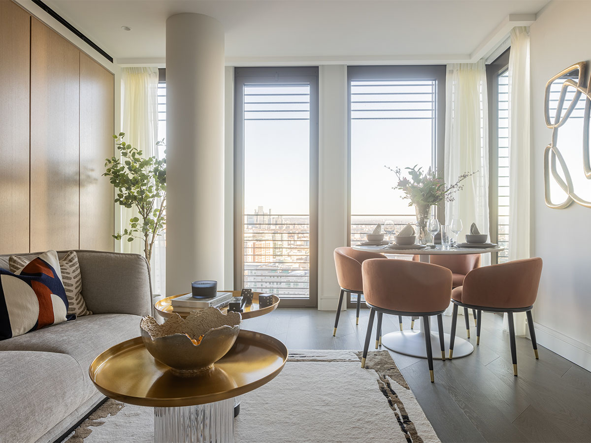 Modern Living & Dining with Theo Style Chairs
