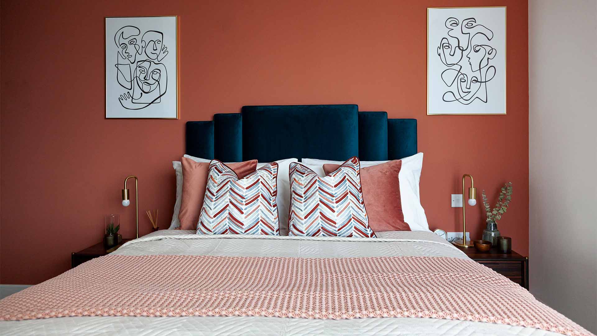 Bedroom with Art Prints-10