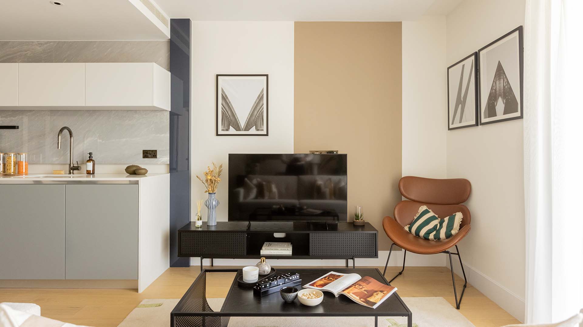 Oval Village Living Area Interior