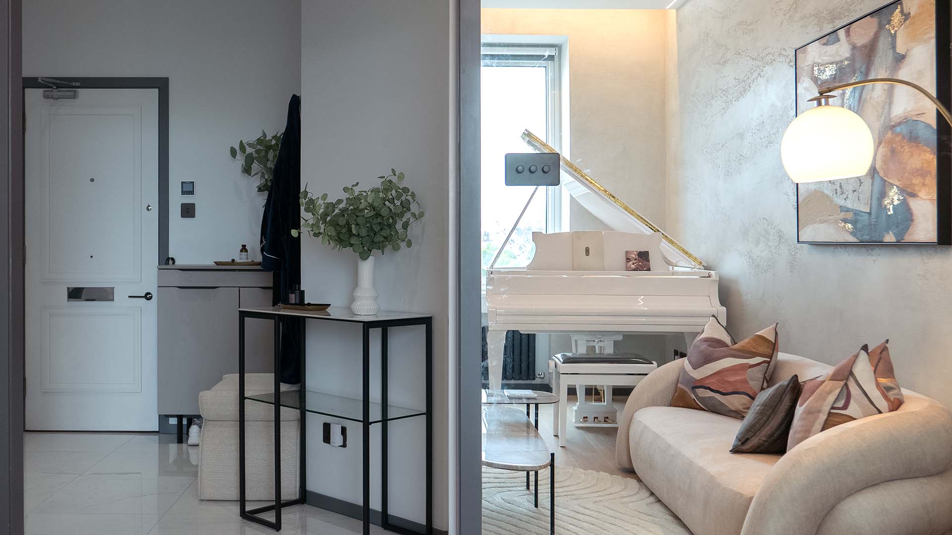 Neutral, stylish lounge design by InStyle Direct maximizes tenant appeal and rental income for landlords