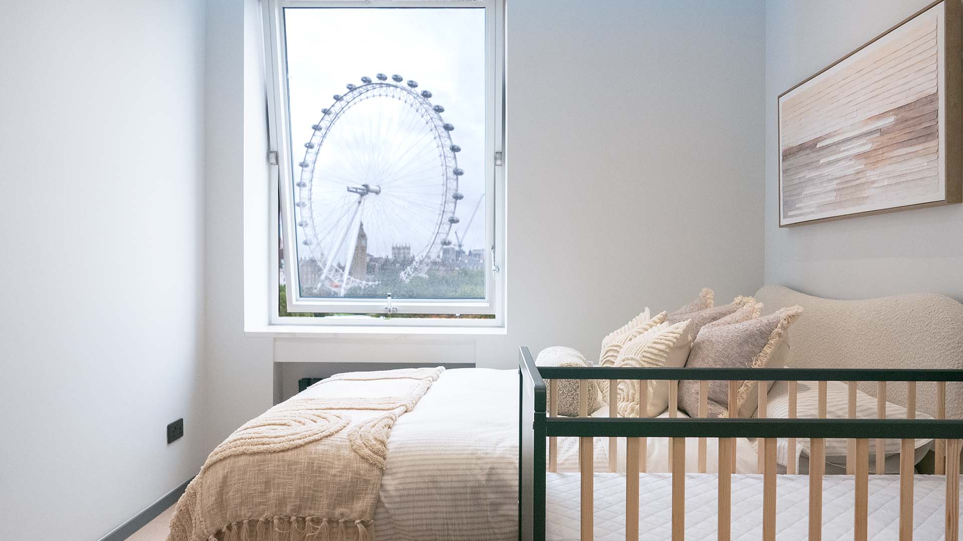 Light and airy London flat bedroom after an InStyle Direct transformation. Ideal for generating high rental offers