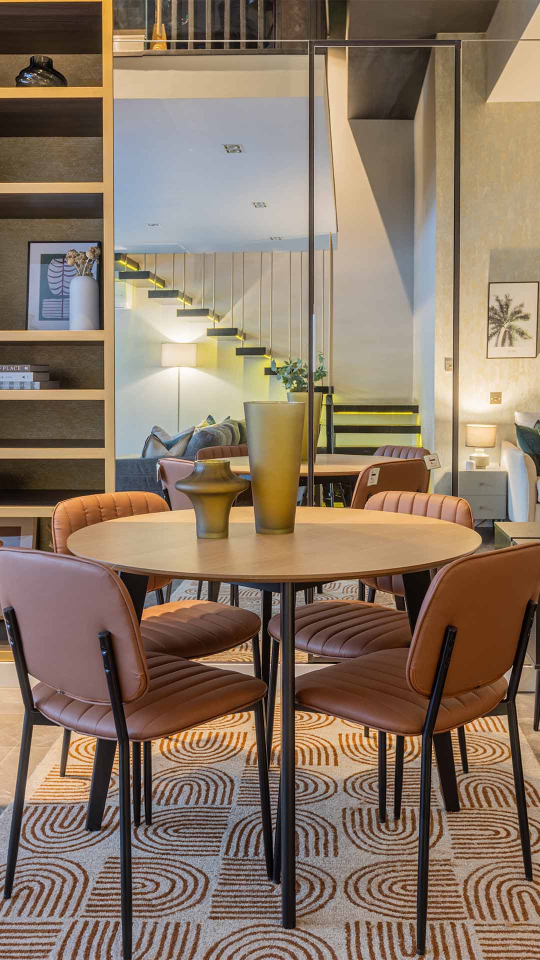 Welcoming hallway design, demonstrating the difference between before and after furnishing by InStyle Direct