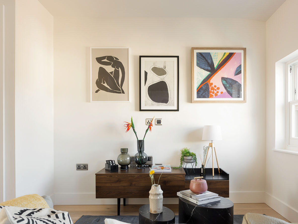 High-yield living room design; professional furnishing to increase rental appeal for overseas landlords in London