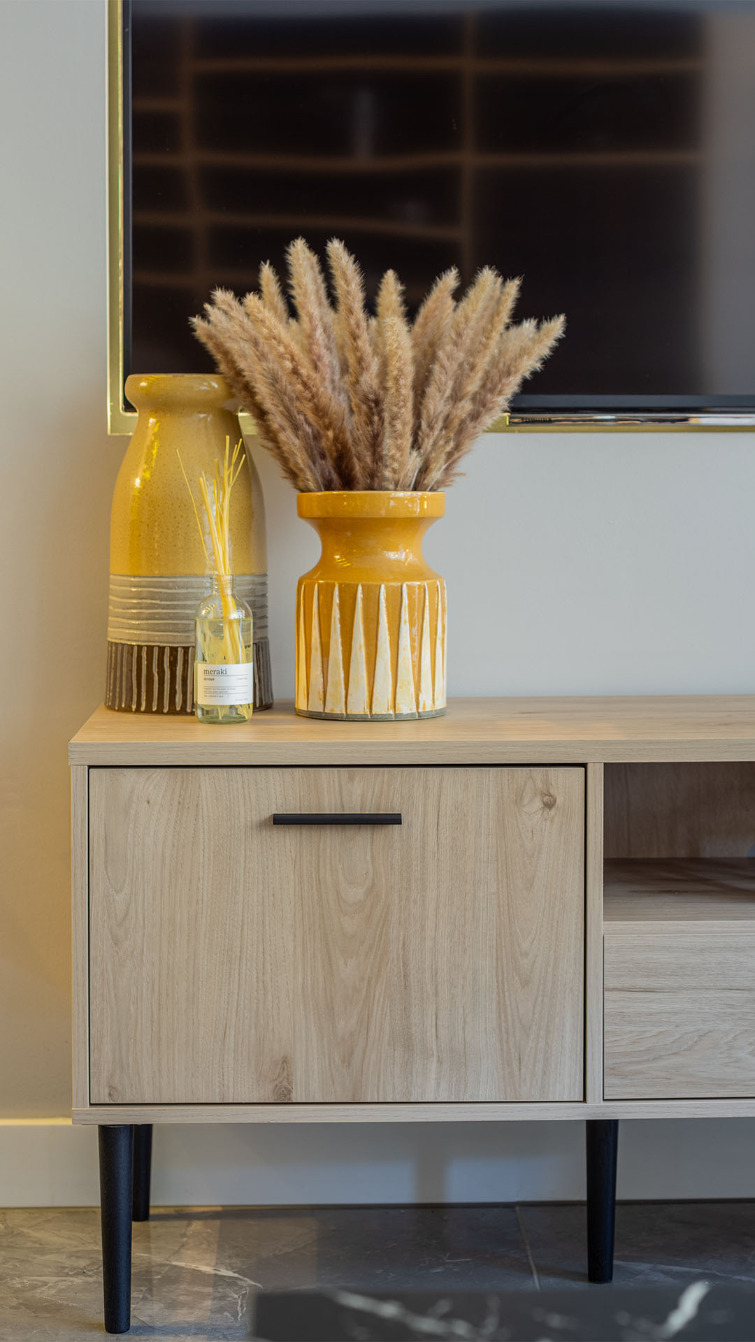 High-quality bathroom details in furnished London flat. Attract premium tenants with professional finishing