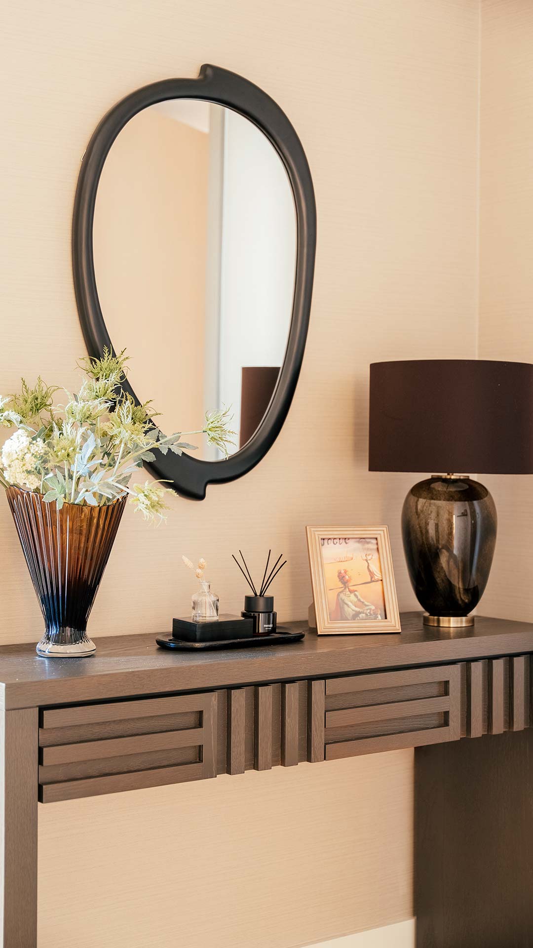 Sophisticated dining area interior design at The Broadway by InStyle Direct transformations.